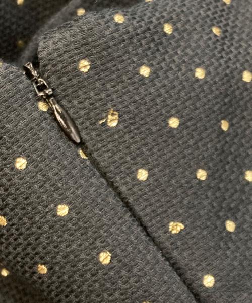 OBLI（オブリ）OBLI (オブリ) 米沢別注ゴールドドットキャミワンピース ブラック サイズ:1の古着・服飾アイテム