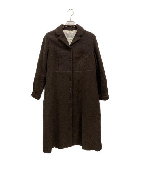 YAECA（ヤエカ）YAECA (ヤエカ) WRITEコート ブラウン サイズ:Ｍの古着・服飾アイテム