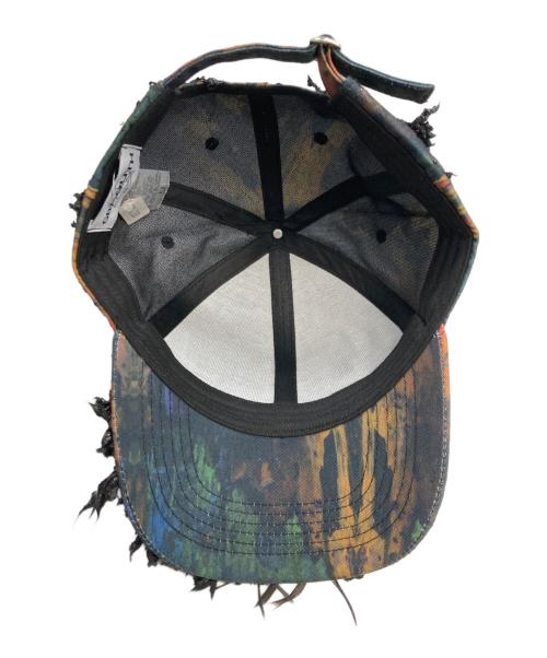 GBMOUTH（ジービーマウス）GBMOUTH (ジービーマウス) 1of1 Decostructed Nature Camo Cap ブラウン×ネイビーの古着・服飾アイテム