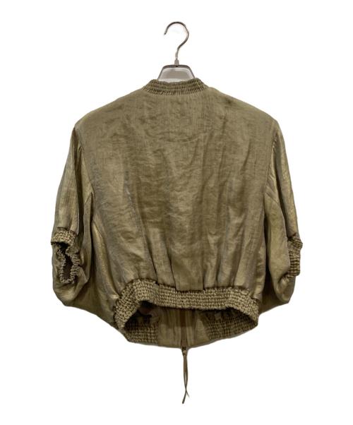 Vivienne Westwood ANGLOMANIA（ヴィヴィアンウエストウッドアングロマニア）Vivienne Westwood ANGLOMANIA (ヴィヴィアンウエストウッドアングロマニア) ジップアップジャケット カーキ サイズ:38の古着・服飾アイテム