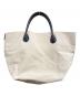A VACATION (ア ヴァケーション) キャンバストートバッグ アイボリー×ブラック：20000円