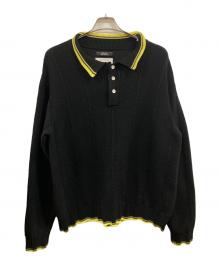 RICE NINE TEN（ライスナインテン）の古着「襟付ニット」｜ブラック