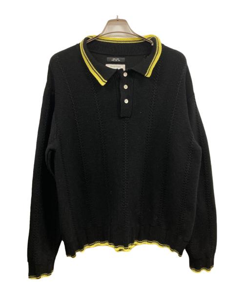 RICE NINE TEN（ライスナインテン）RICE NINE TEN (ライスナインテン) 襟付ニット ブラック サイズ:SIZE2の古着・服飾アイテム