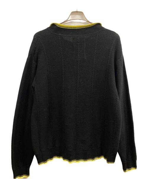 RICE NINE TEN（ライスナインテン）RICE NINE TEN (ライスナインテン) 襟付ニット ブラック サイズ:SIZE2の古着・服飾アイテム