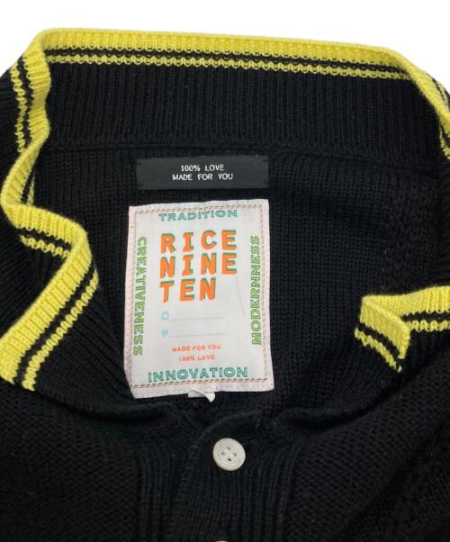 RICE NINE TEN（ライスナインテン）RICE NINE TEN (ライスナインテン) 襟付ニット ブラック サイズ:SIZE2の古着・服飾アイテム