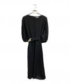 ADOREアドーア）の古着「7分袖ワンピース」｜ブラック