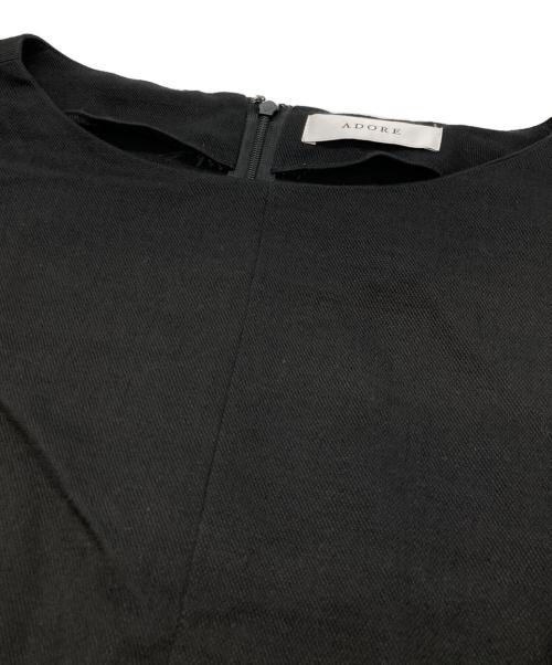 ADORE（アドーア）ADORE (アドーア) 7分袖ワンピース ブラック サイズ:36の古着・服飾アイテム