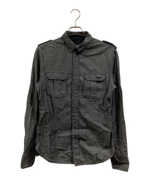 EMPORIO ARMANI（エンポリオ アルマーニ）EMPORIO ARMANI (エンポリオ アルマーニ) シャツ ネイビー サイズ:Mの古着・服飾アイテム