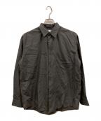Graphpaperグラフペーパー）の古着「Broad Regular Collar Shirt」｜グレー