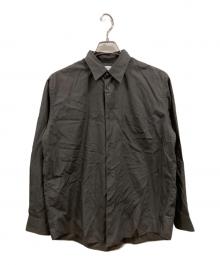Graphpaper（グラフペーパー）の古着「Broad Regular Collar Shirt」｜グレー