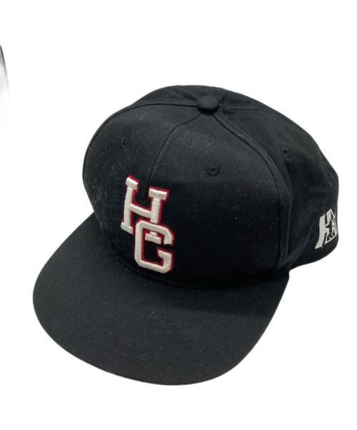 Hysteric Glamour（ヒステリックグラマー）Hysteric Glamour (ヒステリックグラマー) HG刺繍 ベースボールキャップ レッド×ブラックの古着・服飾アイテム