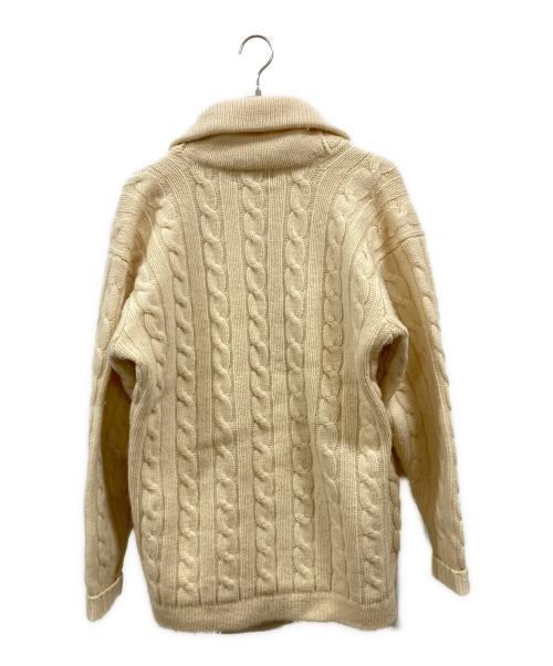 POLO SPORT（ポロスポーツ）POLO SPORT (ポロスポーツ) ショールカラーニットカーディガン アイボリー サイズ:Lの古着・服飾アイテム