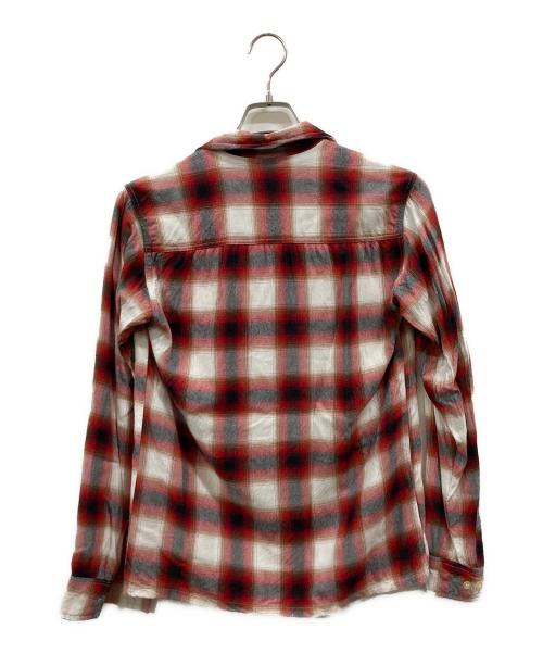 TOWN CRAFT（タウンクラフト）TOWN CRAFT (タウンクラフト) オンブレチェックシャツ ホワイト×レッド サイズ:-の古着・服飾アイテム