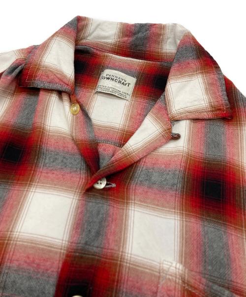 TOWN CRAFT（タウンクラフト）TOWN CRAFT (タウンクラフト) オンブレチェックシャツ ホワイト×レッド サイズ:-の古着・服飾アイテム