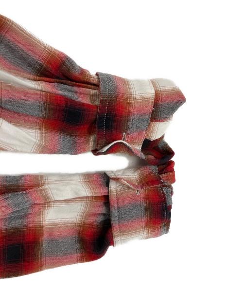 TOWN CRAFT（タウンクラフト）TOWN CRAFT (タウンクラフト) オンブレチェックシャツ ホワイト×レッド サイズ:-の古着・服飾アイテム