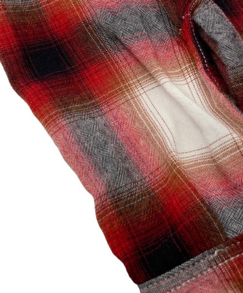 TOWN CRAFT（タウンクラフト）TOWN CRAFT (タウンクラフト) オンブレチェックシャツ ホワイト×レッド サイズ:-の古着・服飾アイテム