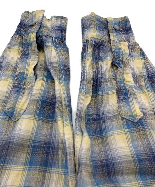 Davinci（ダヴィンチ）Davinci (ダヴィンチ) レーヨンチェックシャツ ブルー サイズ:Ｍの古着・服飾アイテム