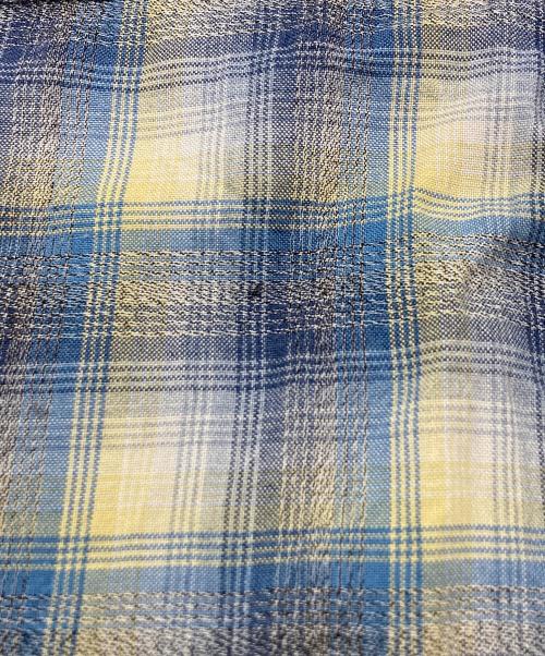 Davinci（ダヴィンチ）Davinci (ダヴィンチ) レーヨンチェックシャツ ブルー サイズ:Ｍの古着・服飾アイテム