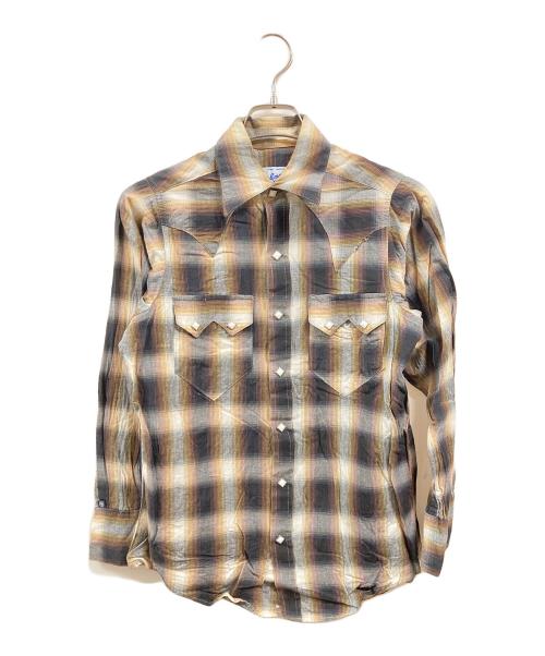 ROCKMOUNT（ロックマウント）ROCKMOUNT (ロックマウント) オンブレウエスタンシャツ ブラウン サイズ:不明の古着・服飾アイテム