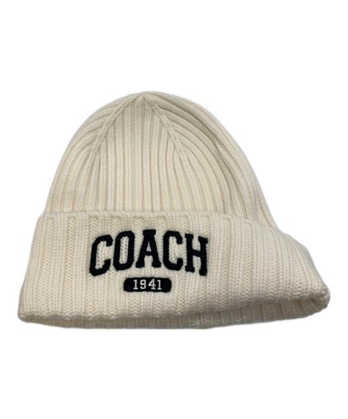 COACH（コーチ）COACH (コーチ) 1941 エンブロイダード ニット ビーニー　CU806 アイボリーの古着・服飾アイテム