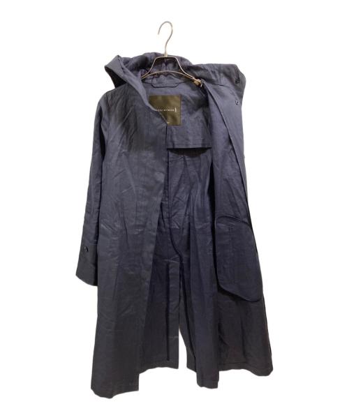 MACKINTOSH（マッキントッシュ）MACKINTOSH (マッキントッシュ) フーデットリネンコート ネイビー サイズ:32の古着・服飾アイテム
