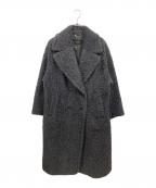 NOLLEY'S sophiノーリーズソフィー）の古着「フェイクテディファーロングコート」｜ネイビー