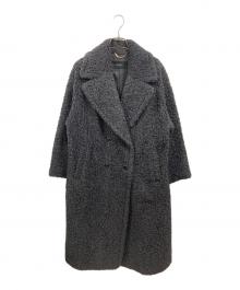 NOLLEY'S sophi（ノーリーズソフィー）の古着「フェイクテディファーロングコート」｜ネイビー