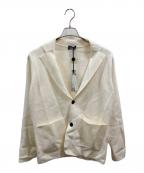 Drumohrドルモア）の古着「コットンミラノリブニットジャケット」｜ホワイト