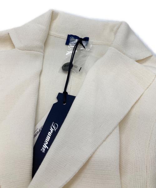 Drumohr（ドルモア）Drumohr (ドルモア) コットンミラノリブニットジャケット ホワイト サイズ:Free 未使用品の古着・服飾アイテム