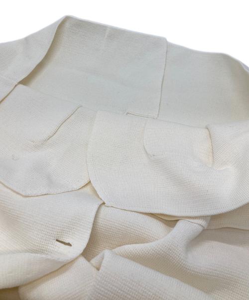 Drumohr（ドルモア）Drumohr (ドルモア) コットンミラノリブニットジャケット ホワイト サイズ:Free 未使用品の古着・服飾アイテム