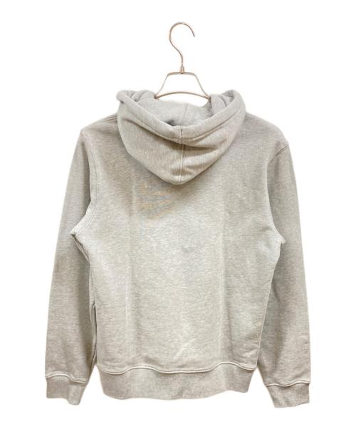 LACOSTE（ラコステ）LACOSTE (ラコステ) モノグラムレイヤードオーバルロゴスウェットフーディー グレー サイズ:3の古着・服飾アイテム
