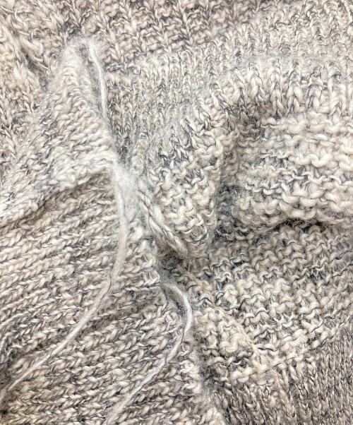 PHOTOCOPIEU（フォトコピュー）PHOTOCOPIEU (フォトコピュー) モヘヤ混パッチワークニット ベージュ サイズ:TUの古着・服飾アイテム