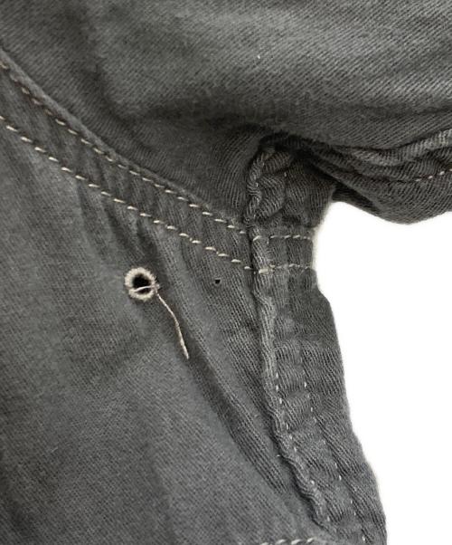 and wander（アンドワンダー）and wander (アンドワンダー) twill c/w LS shirt グレー サイズ:Sの古着・服飾アイテム