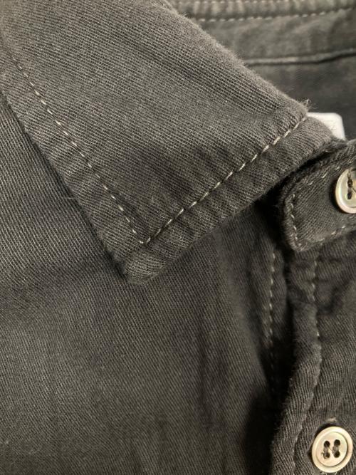 and wander（アンドワンダー）and wander (アンドワンダー) twill c/w LS shirt グレー サイズ:Sの古着・服飾アイテム