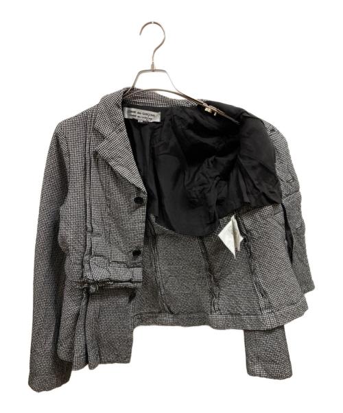 COMME des GARCONS COMME des GARCONS（コムデギャルソン コムデギャルソン）COMME des GARCONS COMME des GARCONS (コムデギャルソン コムデギャルソン) 千鳥柄ウールジャケット ホワイト×ブラック サイズ:XSの古着・服飾アイテム