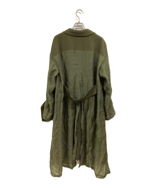 UN3D.（アンスリード）UN3D. (アンスリード) LAYERD COAT グリーン サイズ:Sの古着・服飾アイテム