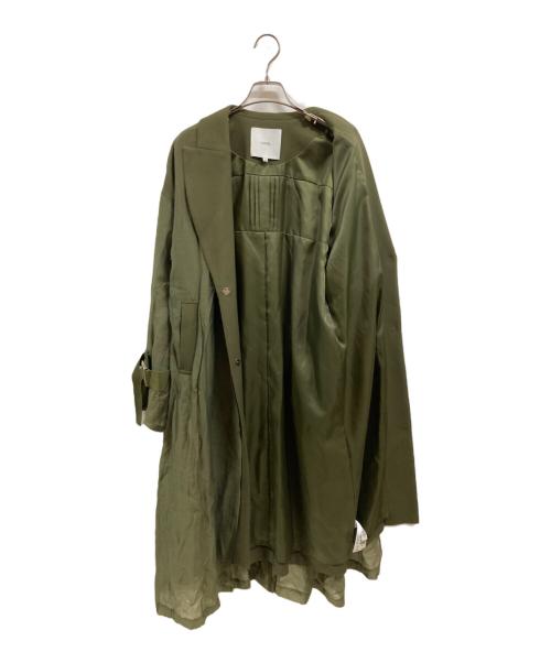 UN3D.（アンスリード）UN3D. (アンスリード) LAYERD COAT グリーン サイズ:Sの古着・服飾アイテム