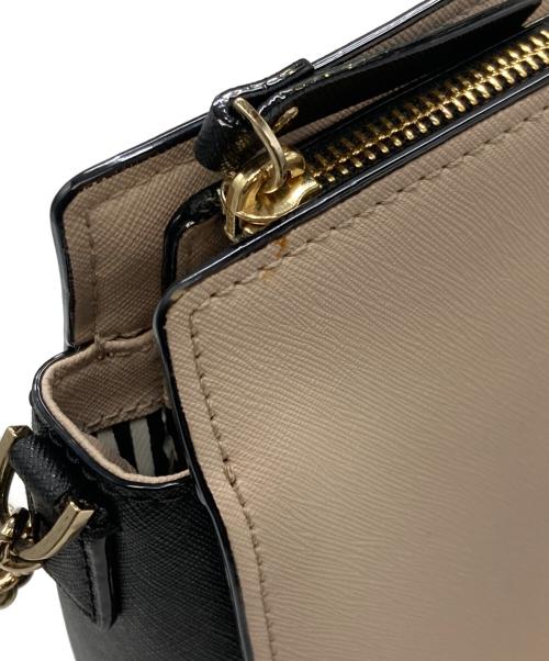 Kate Spade（ケイトスペード）Kate Spade (ケイトスペード) ショルダーバッグ ベージュ×ブラックの古着・服飾アイテム