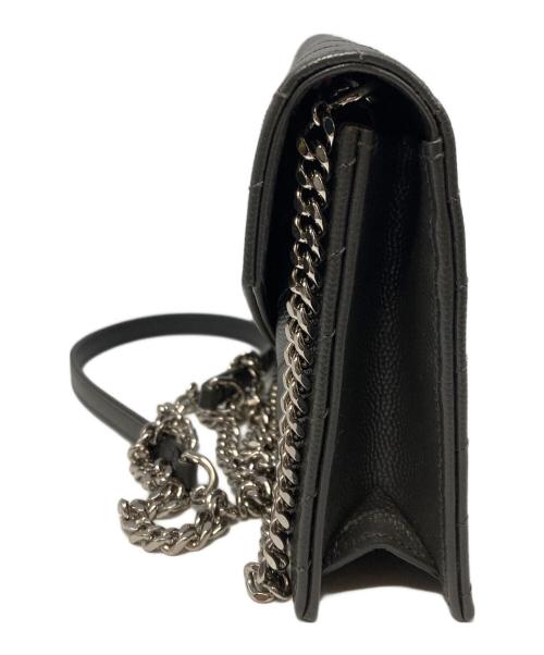 Saint Laurent Paris（サンローランパリ）Saint Laurent Paris (サンローランパリ) ENVOLOPE CHAIN WALLET　HPP3939531 グレーの古着・服飾アイテム