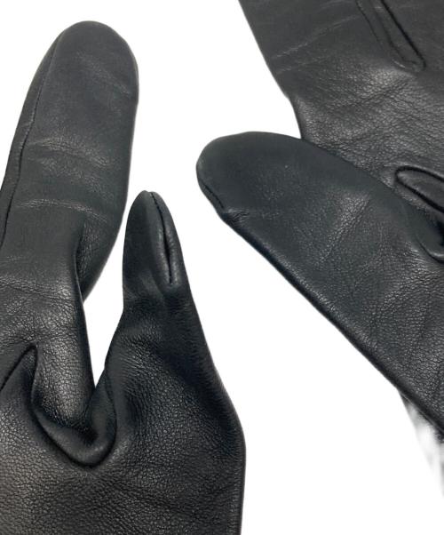 HERMES（エルメス）HERMES (エルメス) レザーグローブ ブラックの古着・服飾アイテム