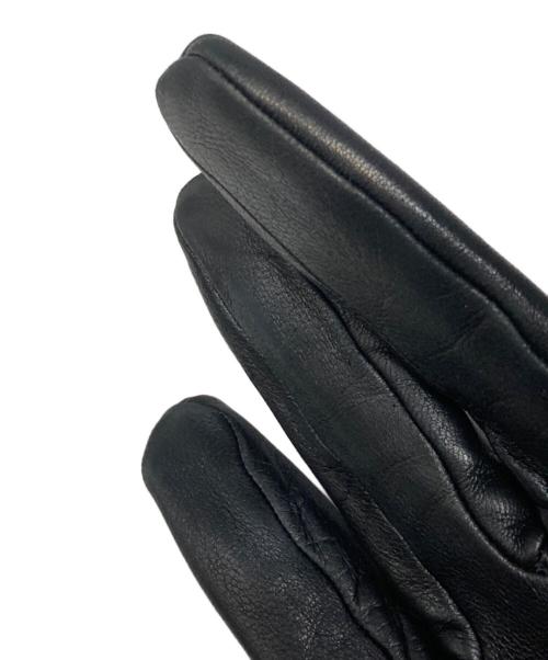 HERMES（エルメス）HERMES (エルメス) レザーグローブ ブラックの古着・服飾アイテム
