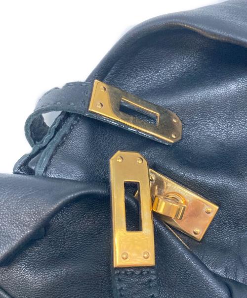 HERMES（エルメス）HERMES (エルメス) レザーグローブ ブラックの古着・服飾アイテム