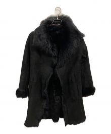 JOSEPH（ジョゼフ）の古着「ラムレザームートンファーコート」｜ブラック