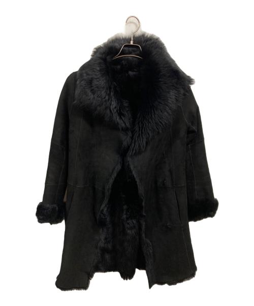 JOSEPH（ジョゼフ）JOSEPH (ジョゼフ) ラムレザームートンファーコート ブラック サイズ:Sの古着・服飾アイテム