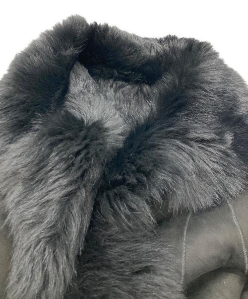 JOSEPH（ジョゼフ）JOSEPH (ジョゼフ) ラムレザームートンファーコート ブラック サイズ:Sの古着・服飾アイテム