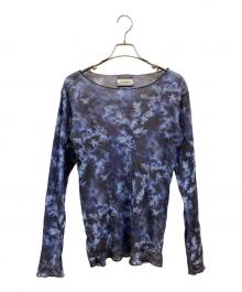 TAAKK（ターク）の古着「DENDRITIC AGATE TULLE T」｜ネイビー