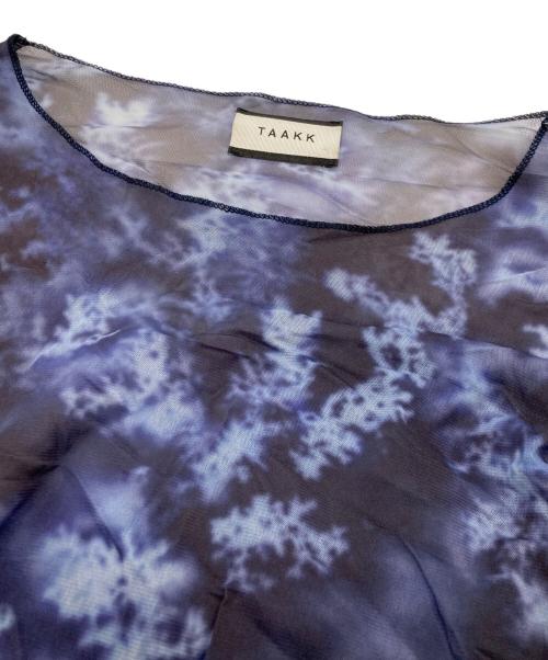 TAAKK（ターク）TAAKK (ターク) DENDRITIC AGATE TULLE T ネイビー サイズ:2の古着・服飾アイテム