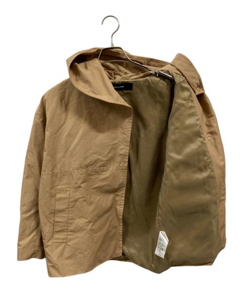 JOURNAL STANDARD（ジャーナルスタンダード）JOURNAL STANDARD (ジャーナルスタンダード) グログランフードコート ベージュ サイズ:36の古着・服飾アイテム