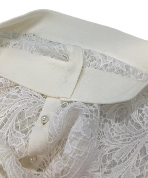 ANAYI（アナイ）ANAYI (アナイ) レースカーディガン ホワイト サイズ:38の古着・服飾アイテム