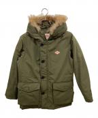 DANTONダントン）の古着「ファー付ダウンジャケット」｜カーキ